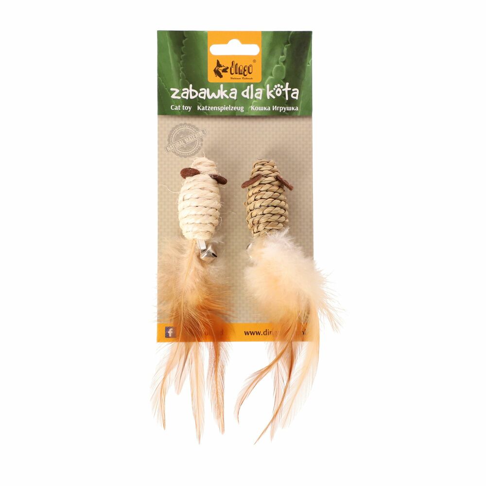 Product photo Cat Toy Eco 2 Mice Sisal + Seagrass