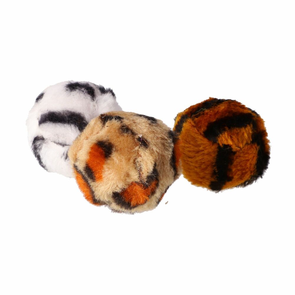 Product photo Cat Toy Ball "Tiger"; 4,8 Cm, 3 Pcs