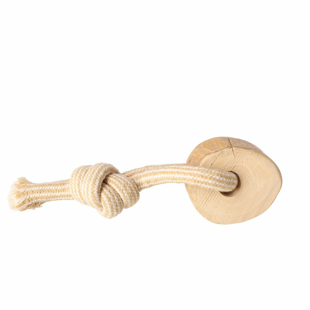Product photo Chew Toy Made Of Coffee Wood On A Rope