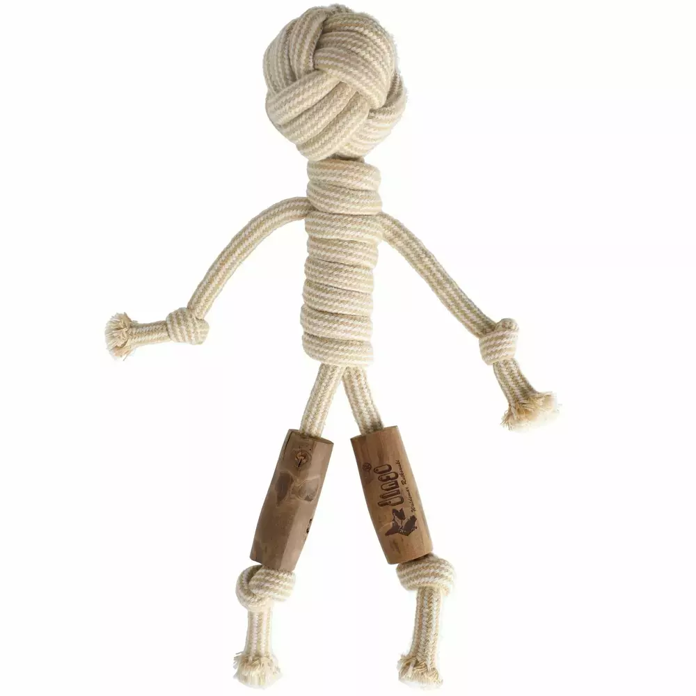 Product photo Chew Toy Made Of Coffee Wood On A Rope