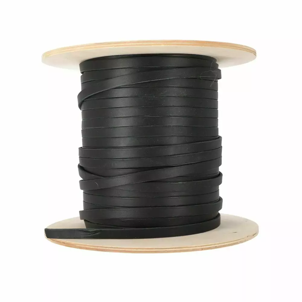 Product photo SOFT leather line, BLACK - by meters
