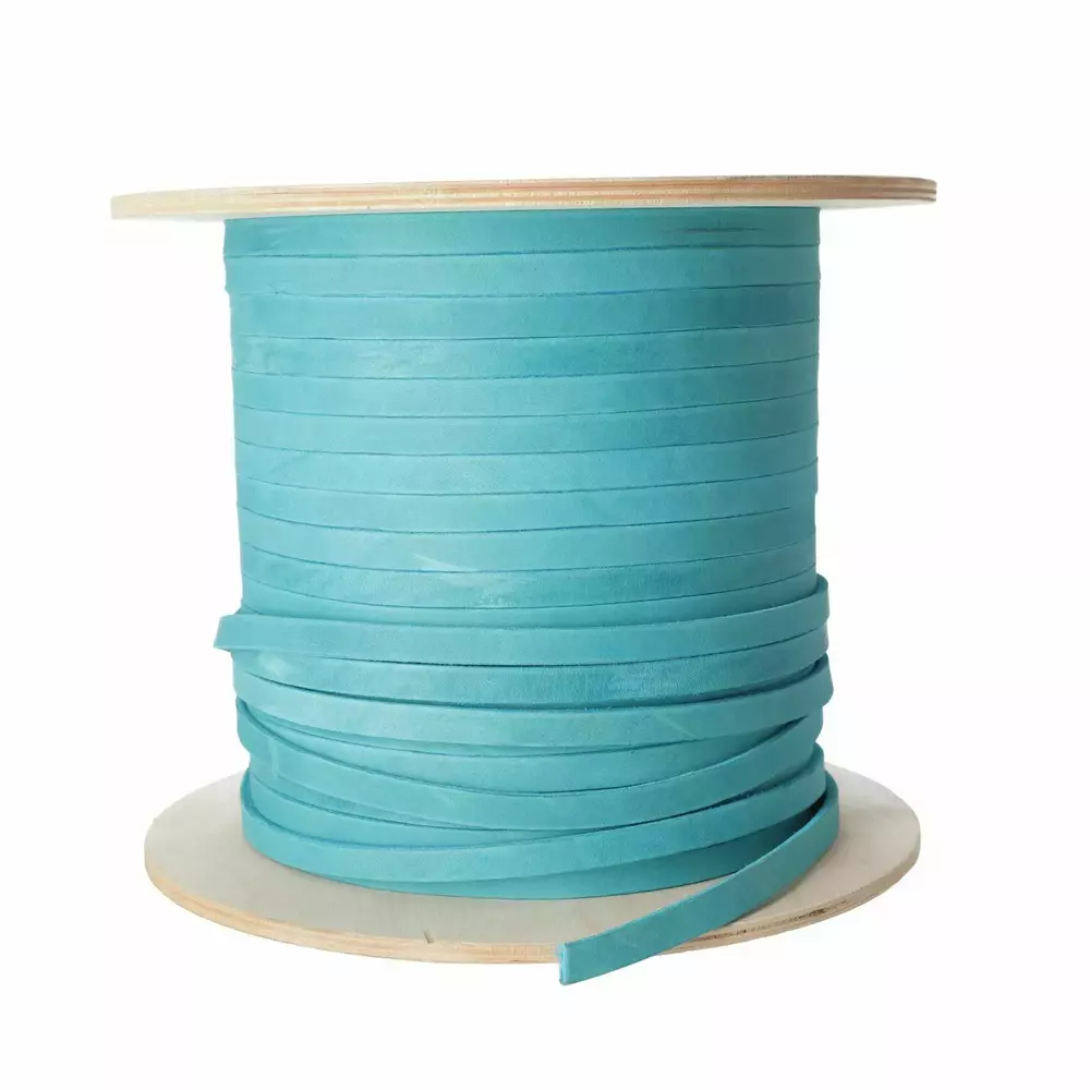 Product photo PREMIUM SOFT leather line, AQUA BLUE - by meters