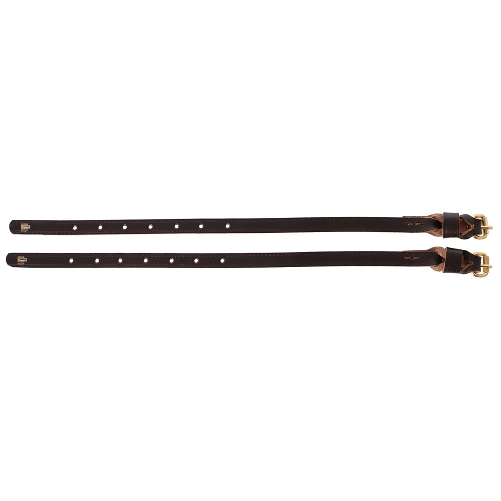Product photo Leather spur straps junior - brass fittings