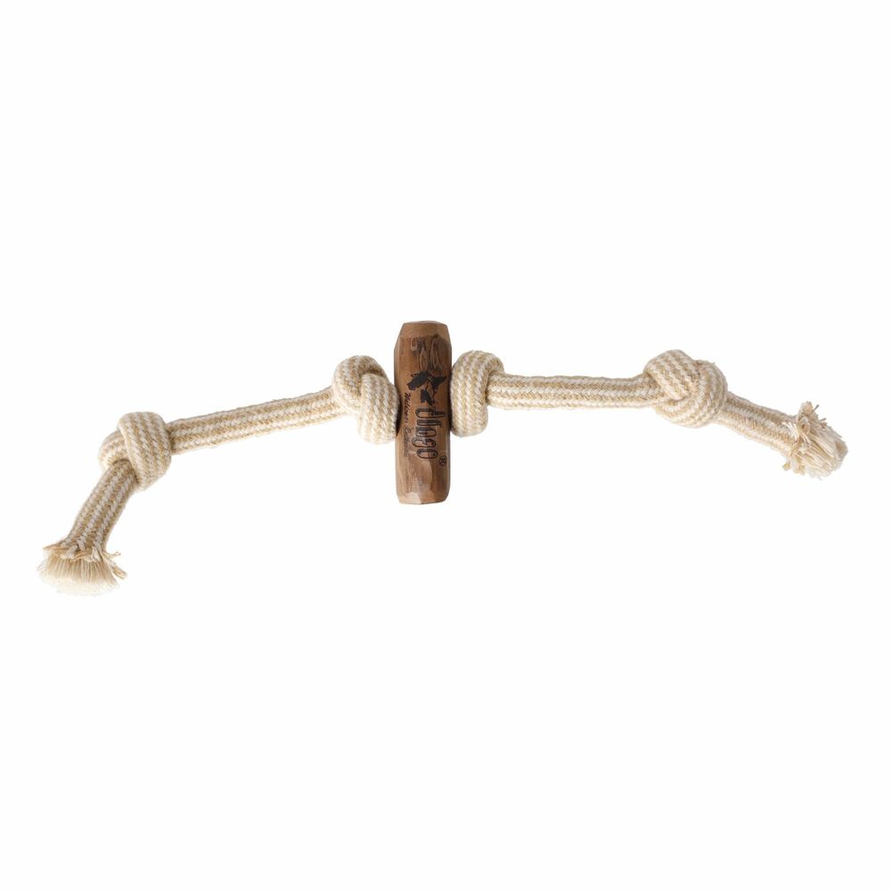 Product photo Chew Toy Made Of Coffee Wood On A Rope
