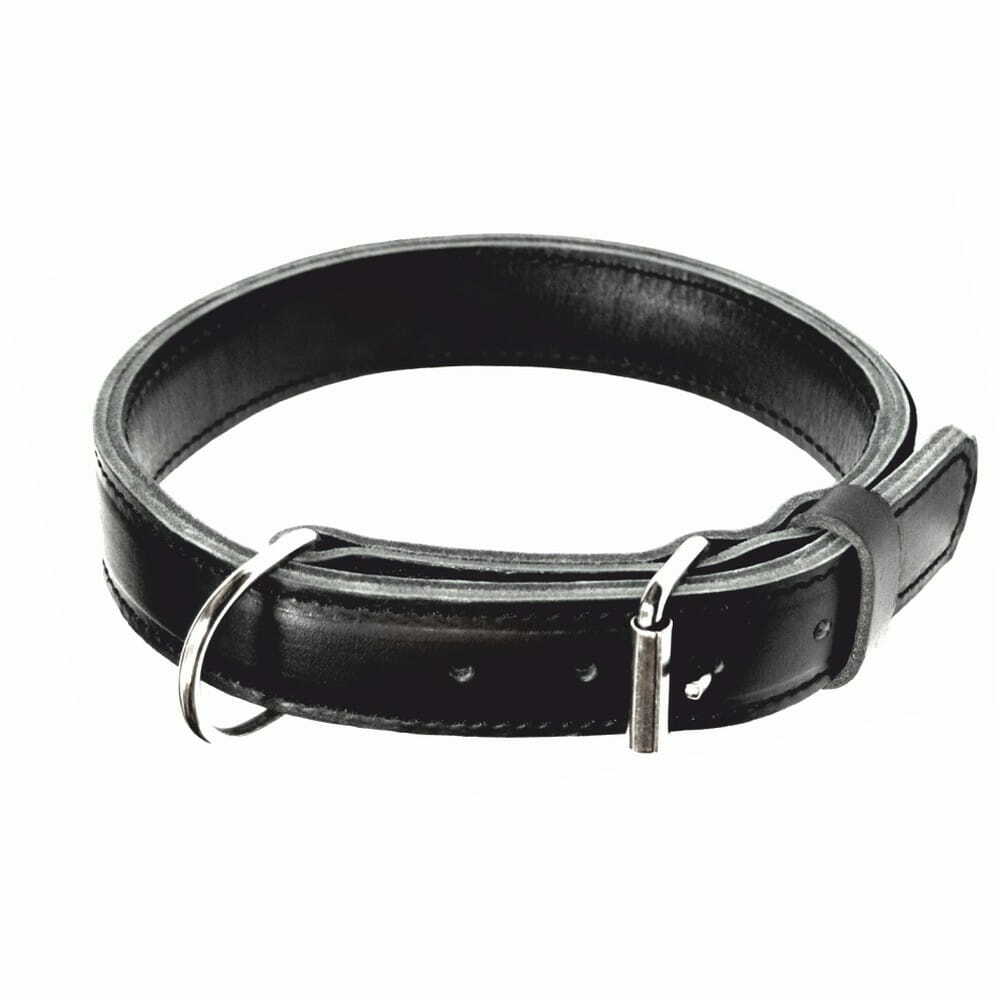 Product photo Leather collar MAX, black