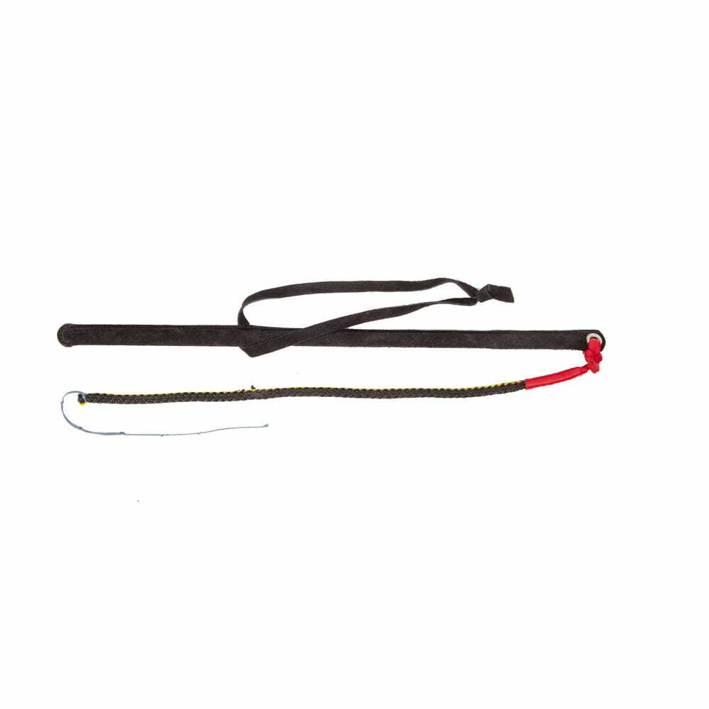 Product photo Training whip – cord tip black-yellow