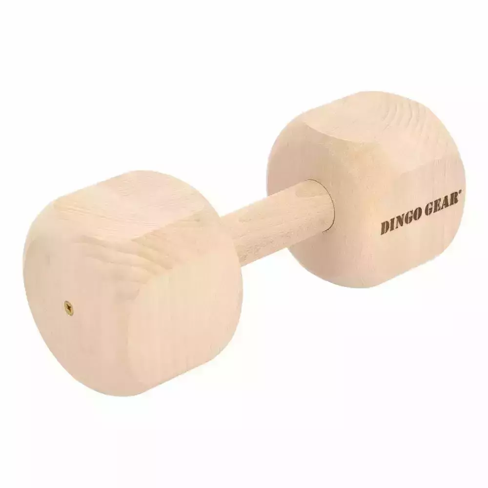 Product photo Wooden dumbbell for IGP, glued from beech wood