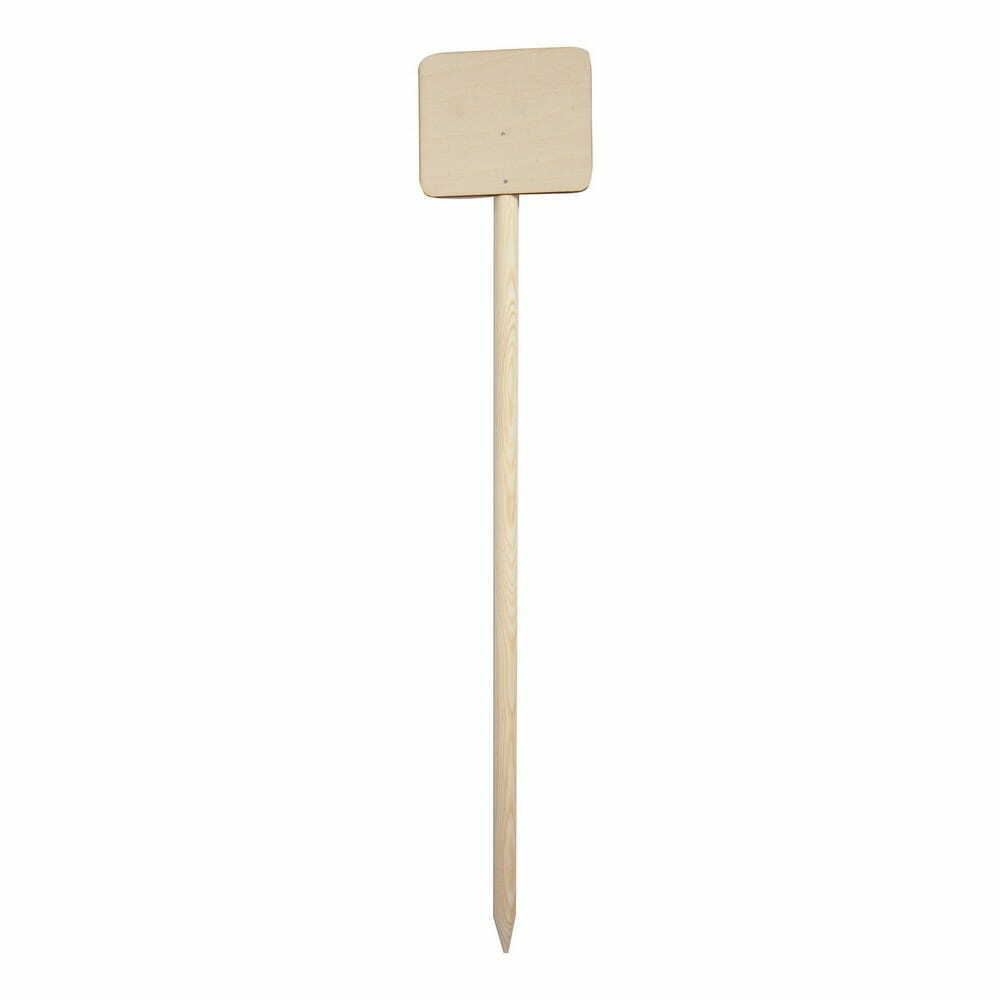 Product photo Wooden marker with plate 10x12cm