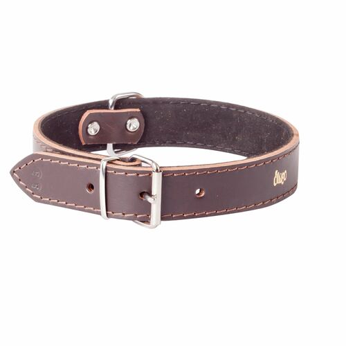 Product photo Classic Leather Collar, Padded With Suede