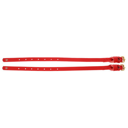 Product photo Leather spur straps junior - brass fittings