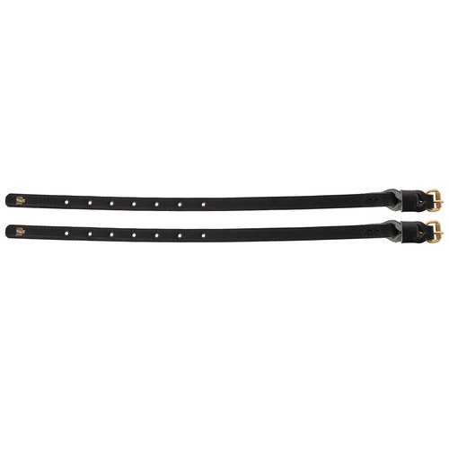 Product photo Leather spur straps junior - brass fittings