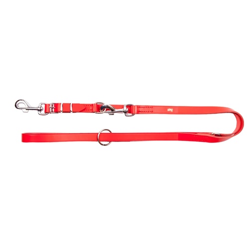 Product photo CLASSIC leather adjustable leash - hand stitched, exchengable snap-hook