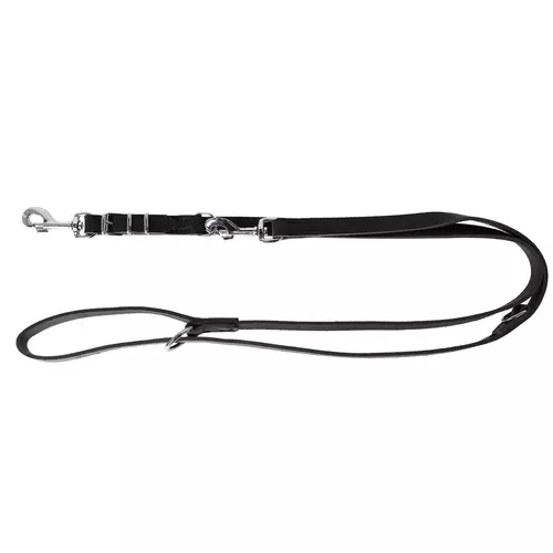 Product photo Adjustable SOFT BLACK Leather Leash