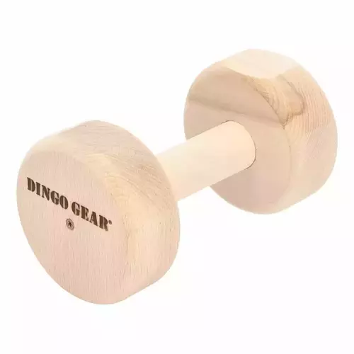 Product photo Wooden dumbbell for IGP, glued from beech wood